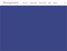 Tablet Screenshot of flemingmartin.com